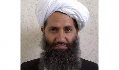 Pemimpin Taliban Mullah Haibatullah Akhunzada.