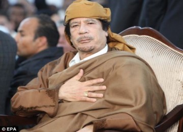 Pemimpin Libya Muammar Gaddafi