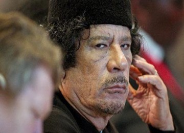 Pemimpin Libya Muammar Gaddafi