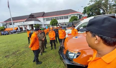 Pemkot Tasikmalaya menggelar apel kesiapsiagaan bencana di Bale Kota Tasikmalaya, Senin (28/11/2022). 