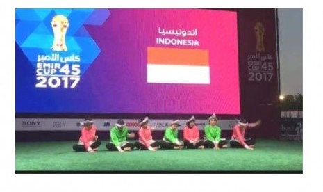 Penampilan budaya Indonesia di ajang peresmian Stadion Piala Dunia 2022 Qatar