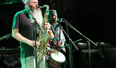 Penampilan musisi di Festival Womadelaide.   