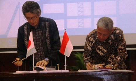 Penandatanganan pemberian kredit sindikasi oleh JBIC kepada PLN.