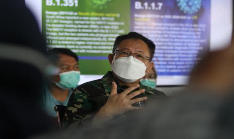 Penanggung Jawab Rumah Sakit Lapangan Indrapura (RSLI) Laksamana Pertama TNI I Dewa Gede Nalendra Djaya Iswara