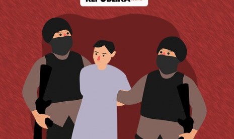 Penangkapan terduga tindak pidana terorisme (ilustrasi)