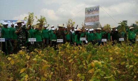 Pencanangan gerakan peningkatan produktivitas kedelai di Takalar