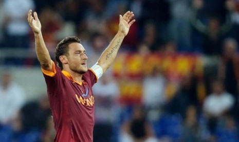 Pencetak gol tertua di Liga Champions, Francesco Totti.