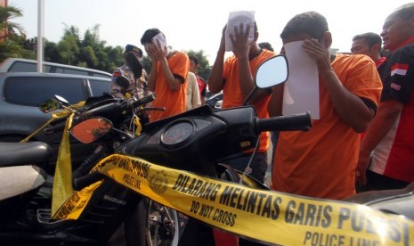 Polresta Deli Serdang meringkus pelaku pencurian dengan kekerasan (curas).