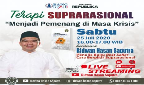 Pendiri Klinik Pendidikan MIPA Ridwan Hasan Saputra berbagi trik menghadapi krisis dengan ilmu suprarasional.