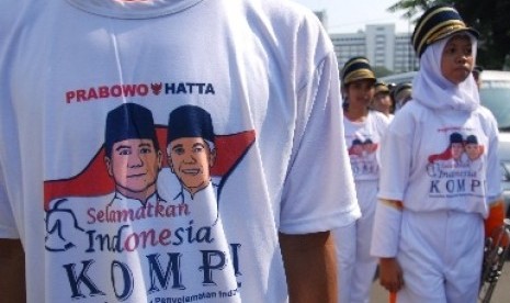 Pendukung Prabowo-Hatta (ilustrasi)