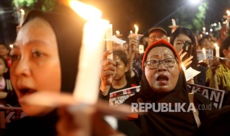 Pendukung terdakwa Basuki Tjahaja Purnama (Ahok)