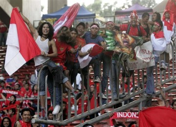 Pendukung Timnas di Bukit Jalil