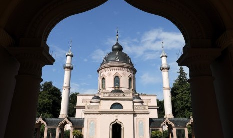 Pengaruh Turki di Masjid Schwetzingen, Jerman. 