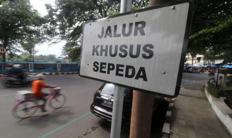 Jalur sepeda (ilustrasi)