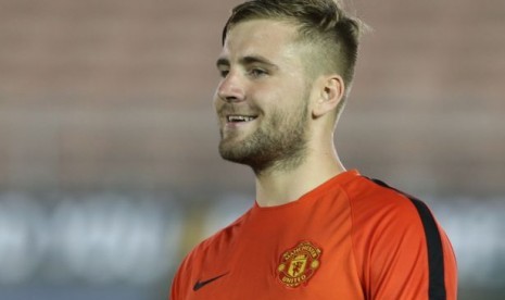 Penggawa Manchester United, Luke Shaw.