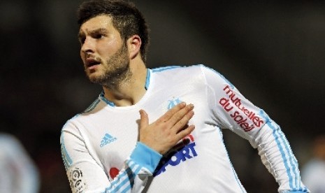 Penggawa Olympique Marseille, Andre-Pierre Gignac.