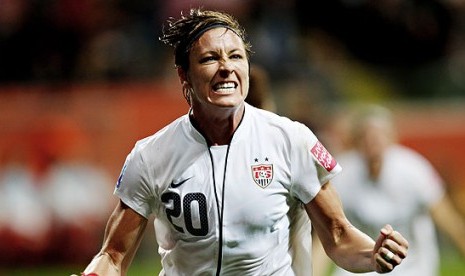 Penggawa timnas AS, Abby Wambach.