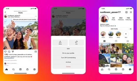 Pengguna Instagram menyambut fitur terbaru, yakni pinned postingan atau Reels. Instagram Bantah Tuduhan Bagikan Lokasi Pengguna