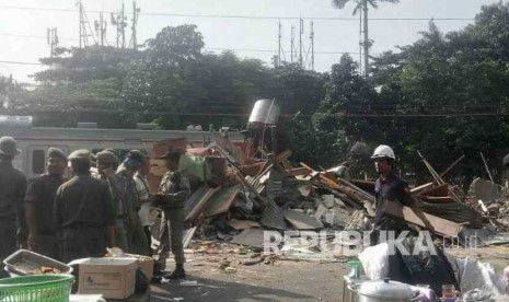 Penggusuran rumah warga di Rawajati, Kalibata, Kamis (1/9)