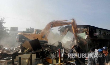 Penggusuran rumah warga di Rawajati, Kalibata, Kamis (1/9)