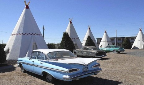 Penginapan Wigwam Motel di Holbrook, Arizona.