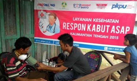 pengobatan gratis PKPU untuk korban asap di Kalimantan Tengah