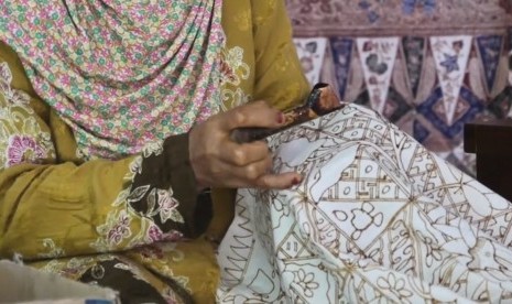 Pengrajin batik Rifa'iyah di Batang, Jawa Tengah