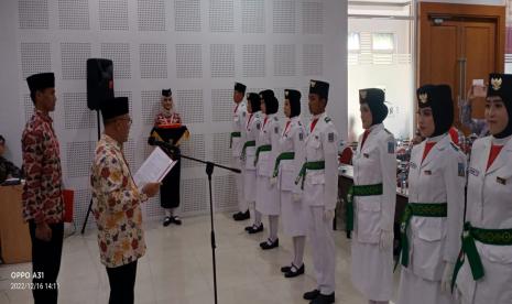  Pengukuhan 10 anak Purna Paskibraka Sleman menjadi Duta Pancasila.