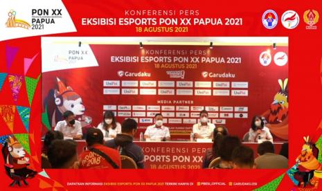 Pengumuman Esports yang masuk sebagai cabor eksibisi PON Papua, Rabu (18/8).