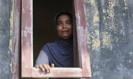 Pengungsi etnis Rohingya di Aceh.