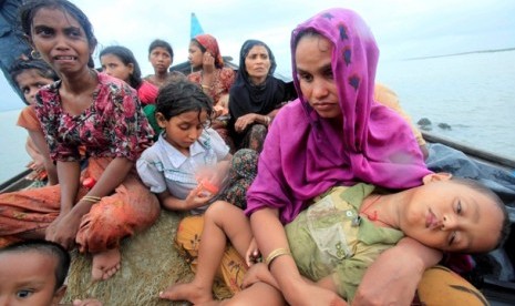 Pengungsi Muslim Rohingya.