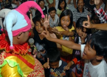 Pengungsi anak korban Merapi