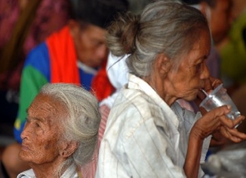 Pengungsi korban Merapi