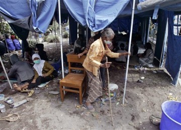 Pengungsi letusan Gunung Merapi