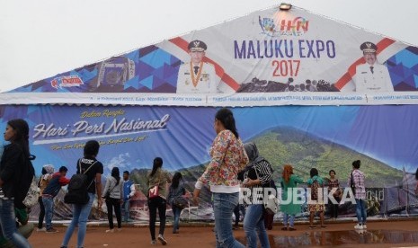 Pameran Maluku Expo di Lapangan Merdeka, Ambon, Maluku, untuk memperingati hari pers nasional 2017. 