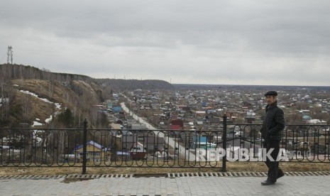 Siberia, Rusia. Warga Rusia yang dievakuasi dari Wuhan akan dikarantina selama dua pekan di Siberia.