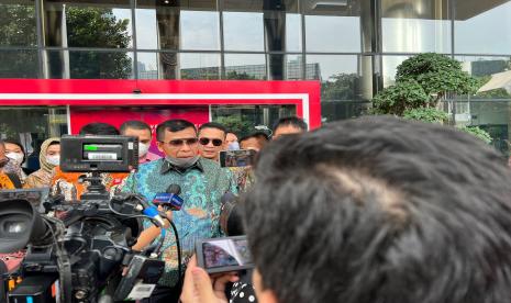 Pengurus DPP Partai Berkarya usai mengikuti pendidikan politik antikorupsi bertajuk 