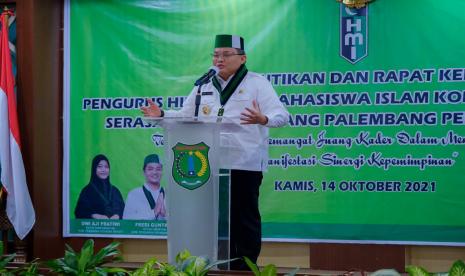 Pengurus Himpunan Mahasiswa Islam (HMI) Komisariat Persiapan Serasan Sekate Cabang Palembang Periode 2021 – 2022 bertempat di Auditorium Pemkab Muba, Kamis (14/10/2021) resmi dilantik dan disaksikan secara langsung oleh Bupati Dr Dodi Reza Alex Noerdin Lic Econ MBA. 