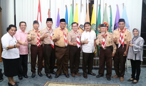 Pengurus Pusat Sako SIAP bertemu dengan Ketua Kwartir Nasional Adhyaksa Dault. Pramuka Sako SIAP akan menggelar kemah nasional di Banjarnegara, Jawa Tengah, 25 hingga 29 Oktober 2016