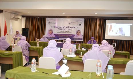 Pengurus Wilayah Persaudaraan Muslimah (Salimah) Sulawesi Selatan menggelar Musyawarah Wilayah IV di Hotel Grand Puri Perintis Makassar, Sabtu(5/12)