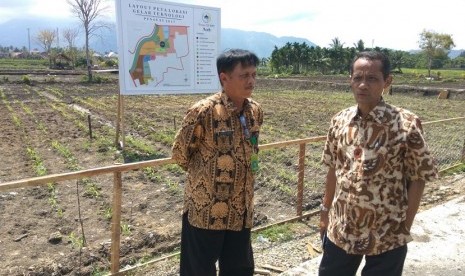 Peninjauan lokasi lahan gelar teknologi (Geltek) di Desa Lampeuneurut belakang stadion Harapan Bangsa, Banda Aceh.