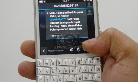 Penipuan SMS, minta pulsa 