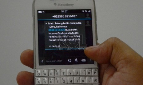 Penipuan SMS , minta pulsa 