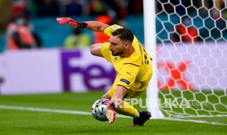 Penjaga gawang timnas Italia Gianluigi Donnarumma.