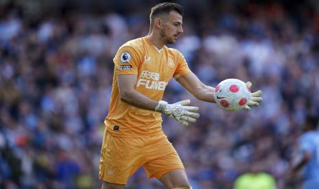 Penjaga gawang Newcastle United Martin Dubravka. Manchester United kini sedang meminjam Dubravka.