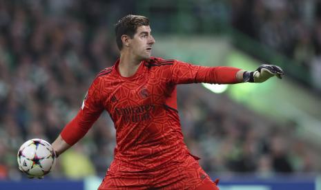 Penjaga gawang Real Madrid dan timnas Belgia, Thibaut Courtois.