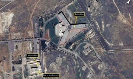 Saydnaya prison in Syria.