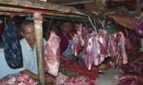 Penjual daging sapi, (Ilustrasi)