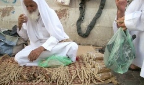 Penjual siwak di Makkah 