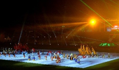 Penutupan Islamic Solidarity Games (ISG) III di Stadion Gelora Sriwijaya, Jakabaring, Selasa (01/10) malam. 